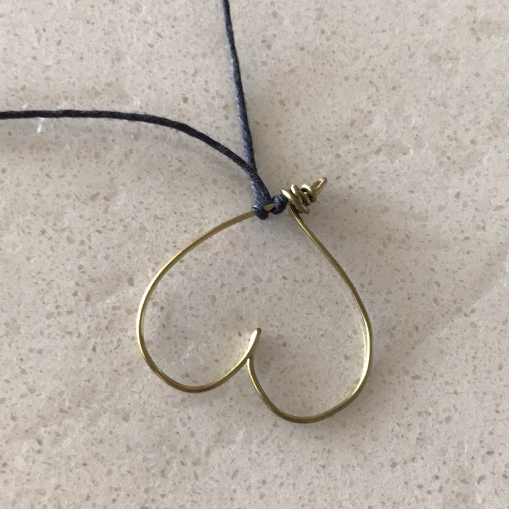 Handmade gold wire necklace 💕